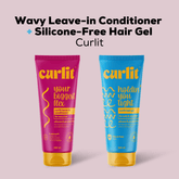 Wavy Leave-in Conditioner & Silicone-Free Gel Kit by Curlit on ZYNAH