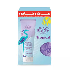 Eva Skin Care Moisturizing Shower Cream Tropical 250 ml + FREE Loofa-ZYNAH