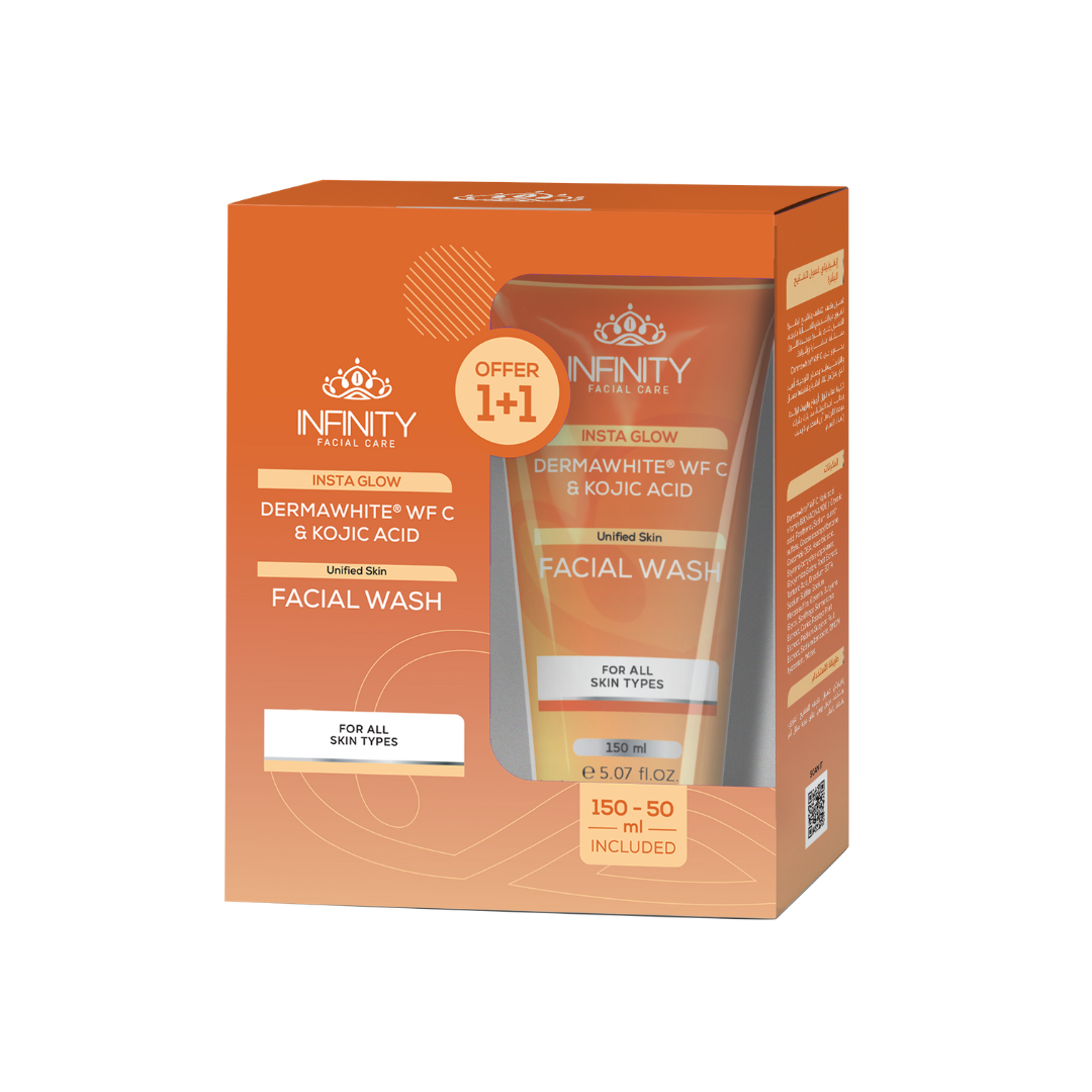 Infinity Facial Care Insta Glow Facial Wash 150 ML + 50ml (1+1) - ZYNAH