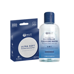 NUT' Makeup Removal Duo (Micellar Water + Reusable Cleansing Pads) - zynah