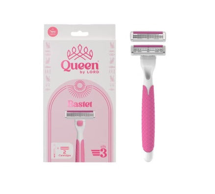 Queen Bastet 3-Blade Women’s Razor + 2 Cartridges