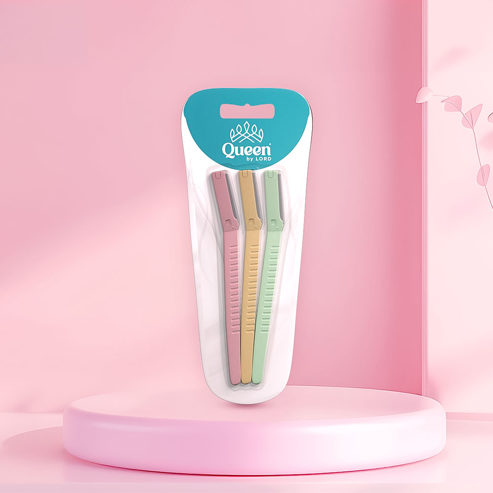 Shop Queen Eyebrow Razor Set of 3 - Multicolour on ZYNAH