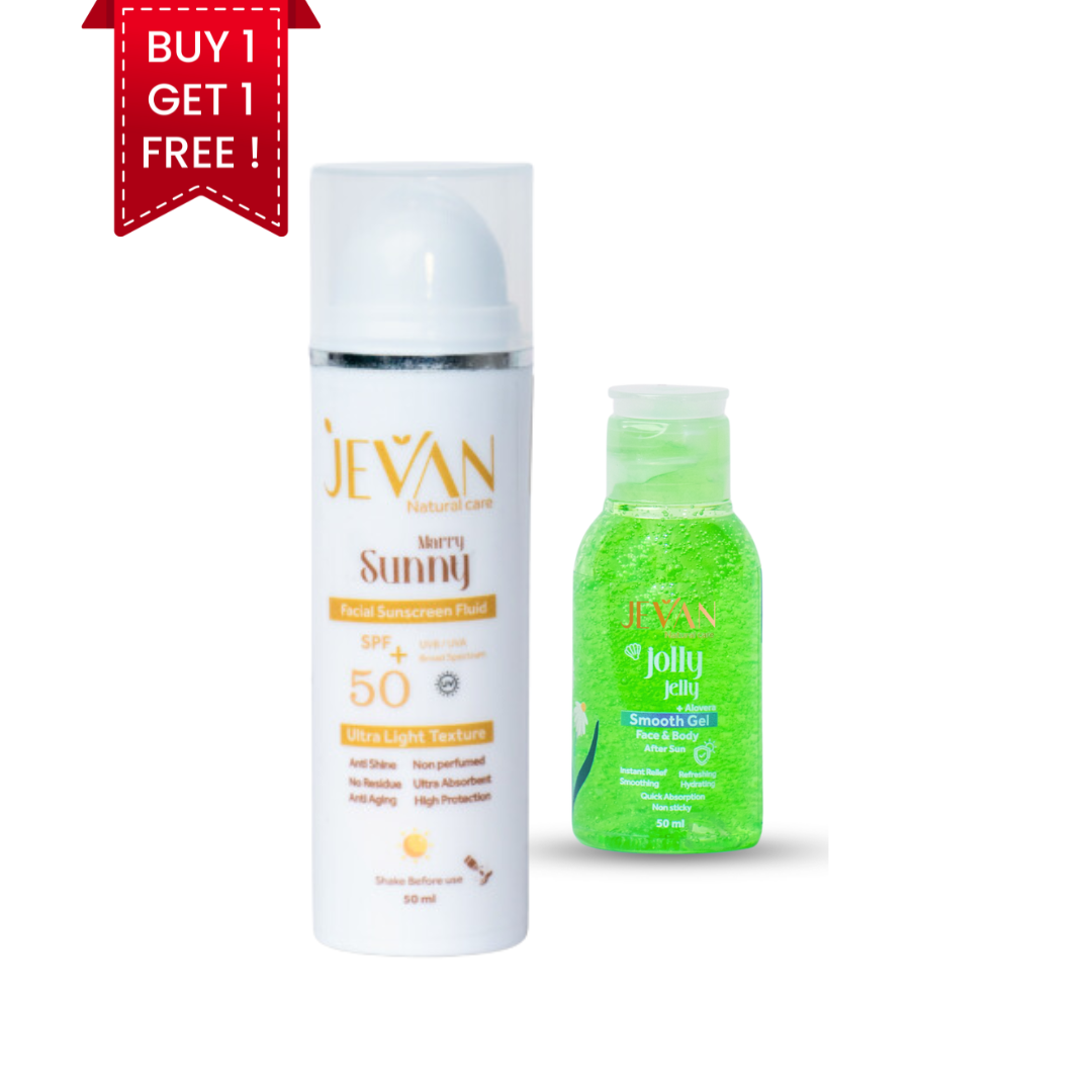 Sunny Marry Fluid Sunscreen + FREE Gel After Sun Gift - ZYNAH