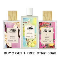 Shop Zahia Powder Musk + Floral Desire + Vanilla Latte Perfumes (50ml) - ZYNAH
