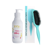 Viral Curly Hair Styling & Defining Brush & Jevan Pinky Milky Leave-in on ZYNAH