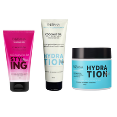 Bobana Hydration & Hold Trio ( Mask+Leave-in+Gel ) on ZYNAH