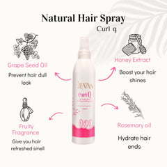 JEVAN Curl Q Hair Restyle Spray on ZYNAH