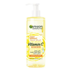Garnier Fast Bright Vitamin C Purifying Gel Wash 400ml - ZYNAH Egypt