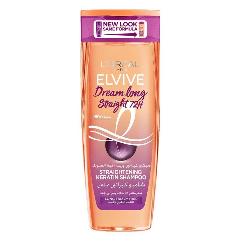 L'Oreal Paris Elvive Straightening Keratin Shampoo (Long & Frizzy Hair 400ml) - ZYNAH Egypt