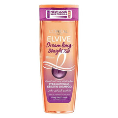L'Oreal Paris Elvive Straightening Keratin Shampoo (Long & Frizzy Hair 400ml) - ZYNAH Egypt