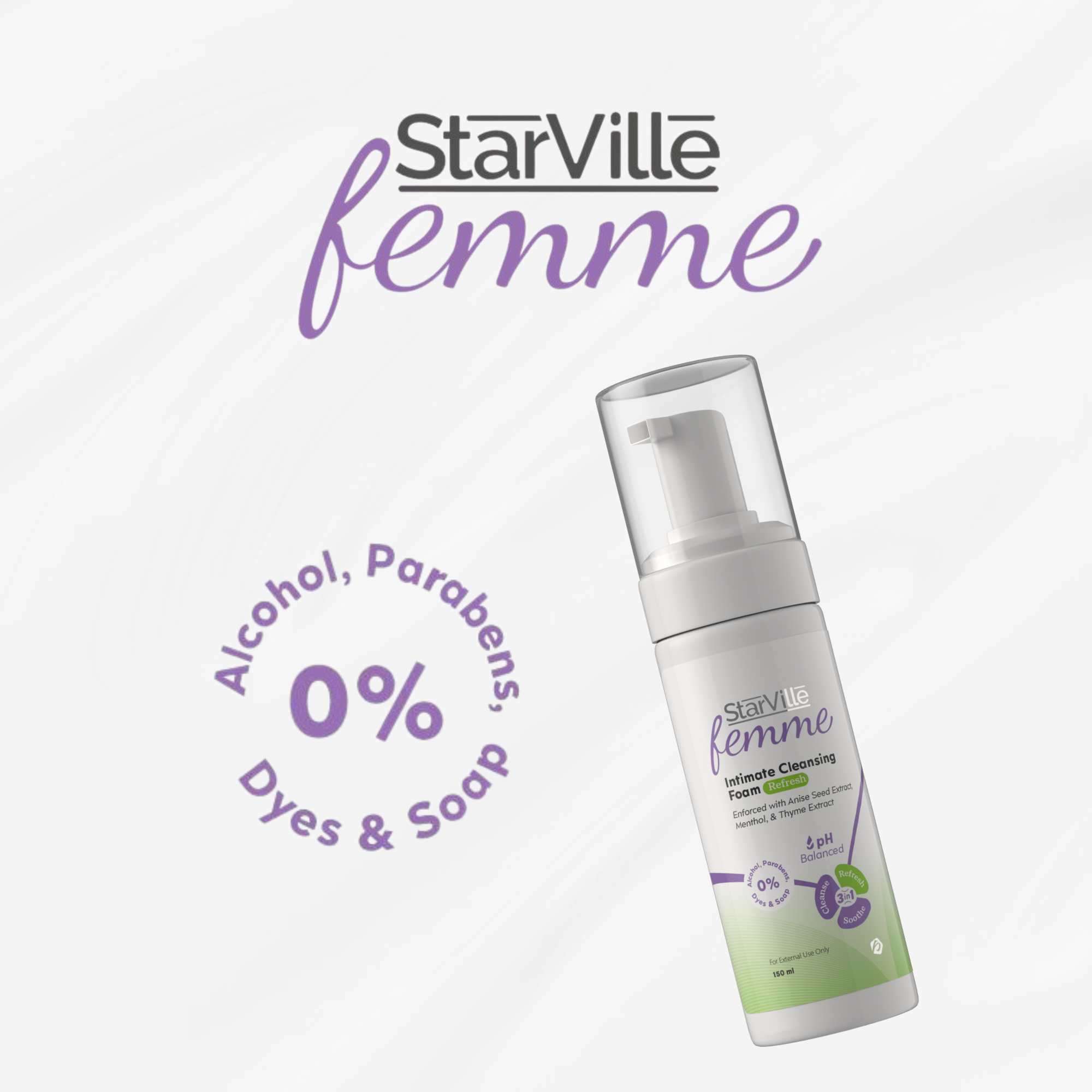 StarVille Femme Intimate Cleansing Foam Refresh