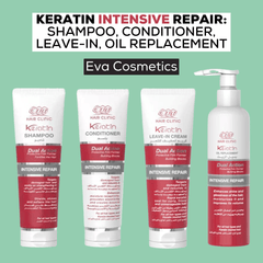 Eva Hair Clinic Keratin Collection (Shampoo, Conditioner, Leave In, Oil Replacement)