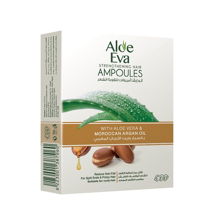 Aloe Eva Strengthening Hair Ampoules (Aloe Vera & Moroccan Argan Oil)