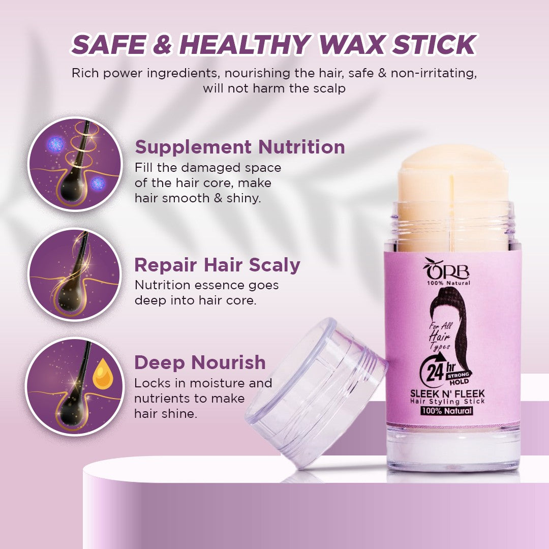 Shop the ORB Sleek n' Fleek Hair Styling Kit (Stick & Brush) on ZYNAH