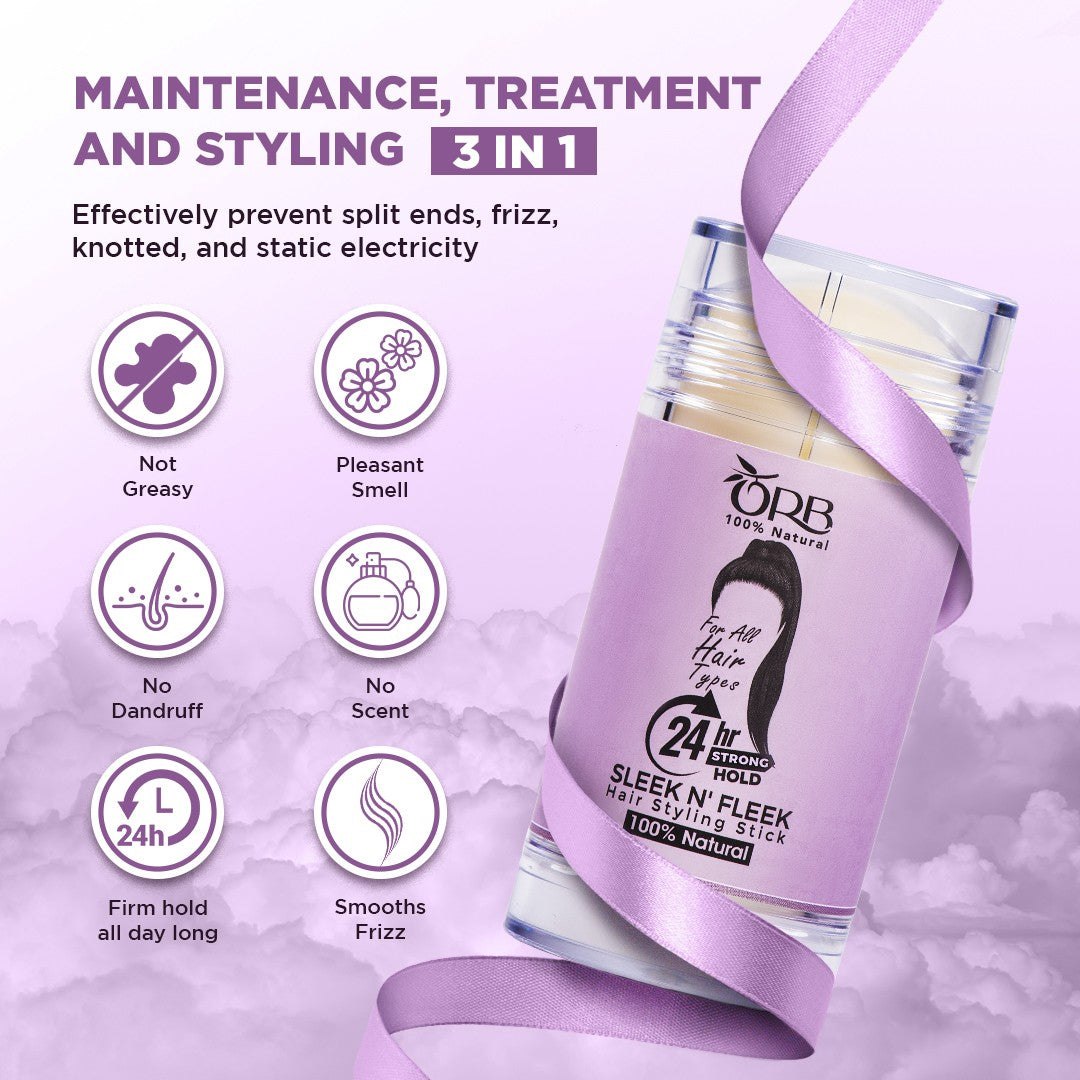 Shop the ORB Sleek n' Fleek Hair Styling Kit (Stick & Brush) on ZYNAH