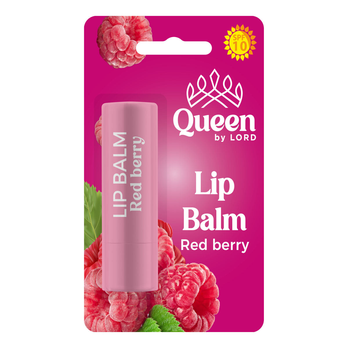 Queen By Lord Moisturizing Lip Balm Red Berry Flavour 5 Gm
