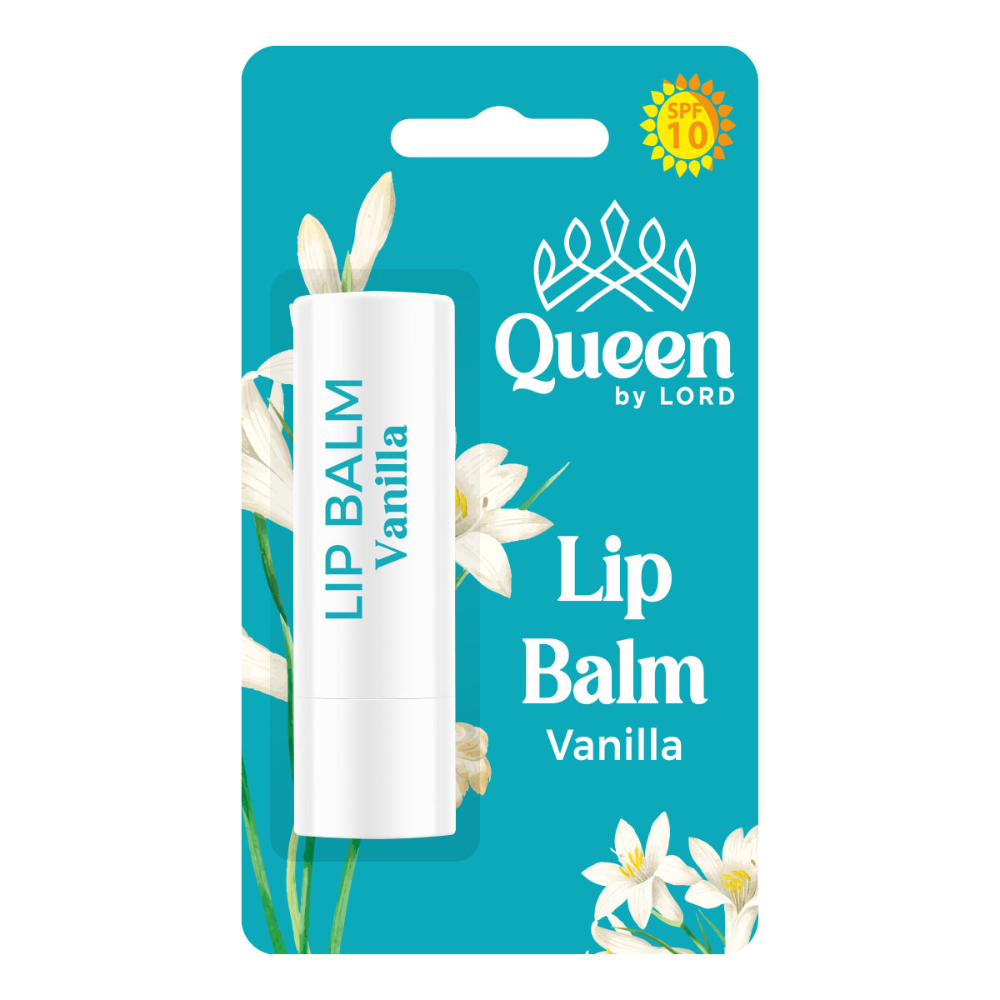 Queen By Lord Moisturizing Lip Balm Vanilla Flavour 5 gm