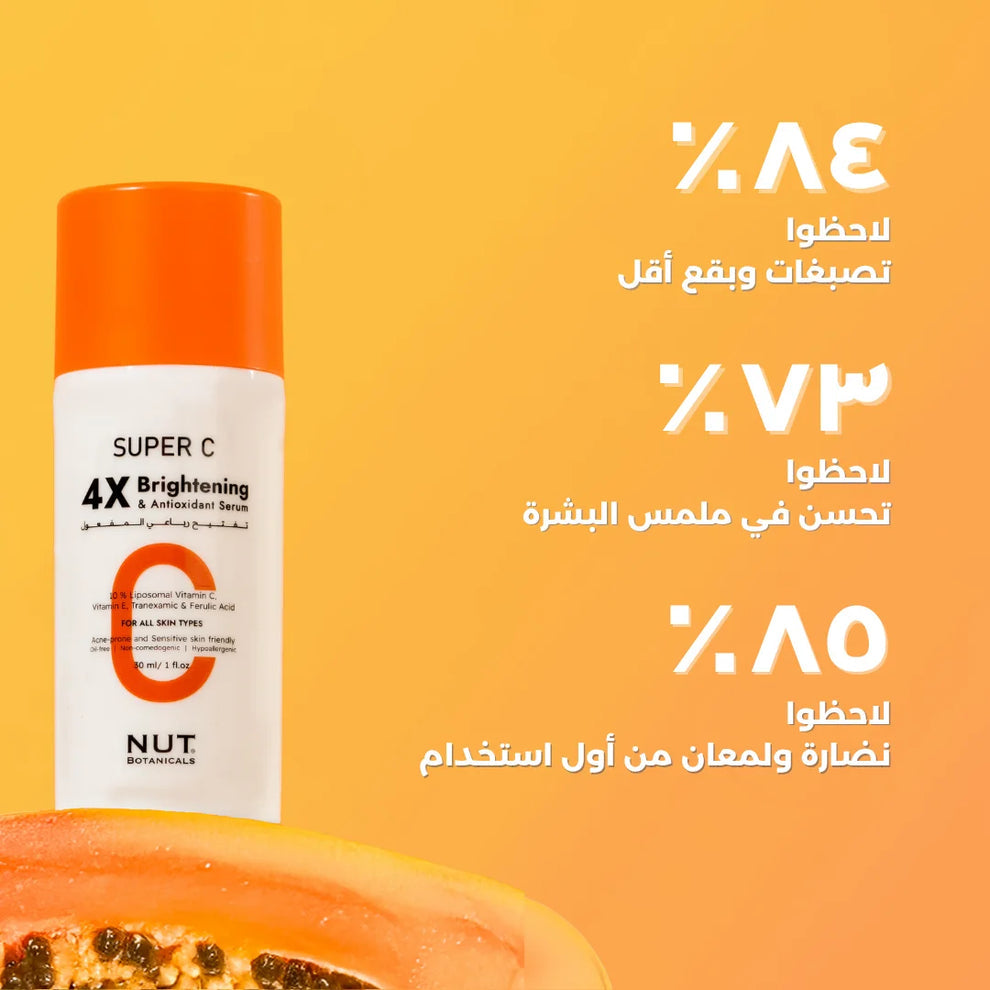 Nut Botanicals Super C 4X Brightening and Antioxidant Serum