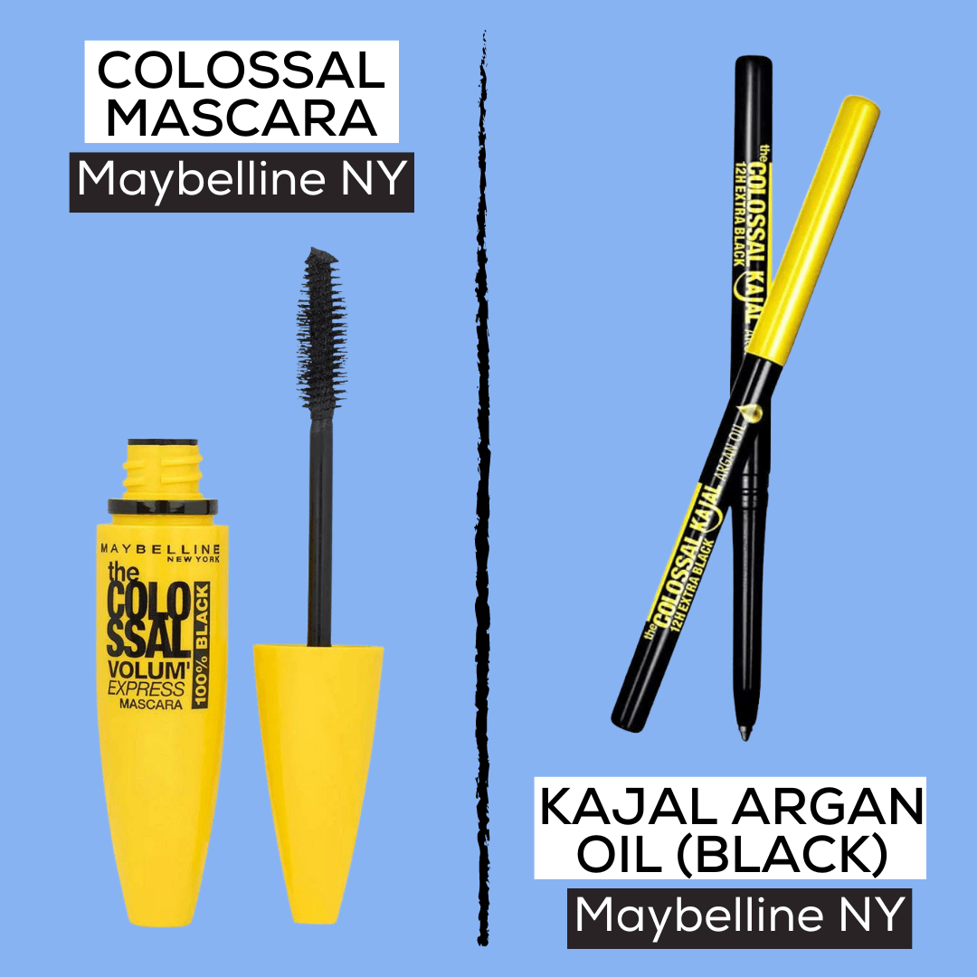 Maybelline Volum' Express Colossal Mascara & Argan Oil Kajal