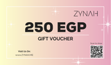 Shop the ZYNAH 25- EGP gift card