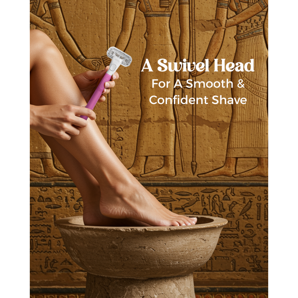 Queen Thuya 5 Blade Razor Refills – 4 Cartridges for Smooth, Long-Lasting Shave