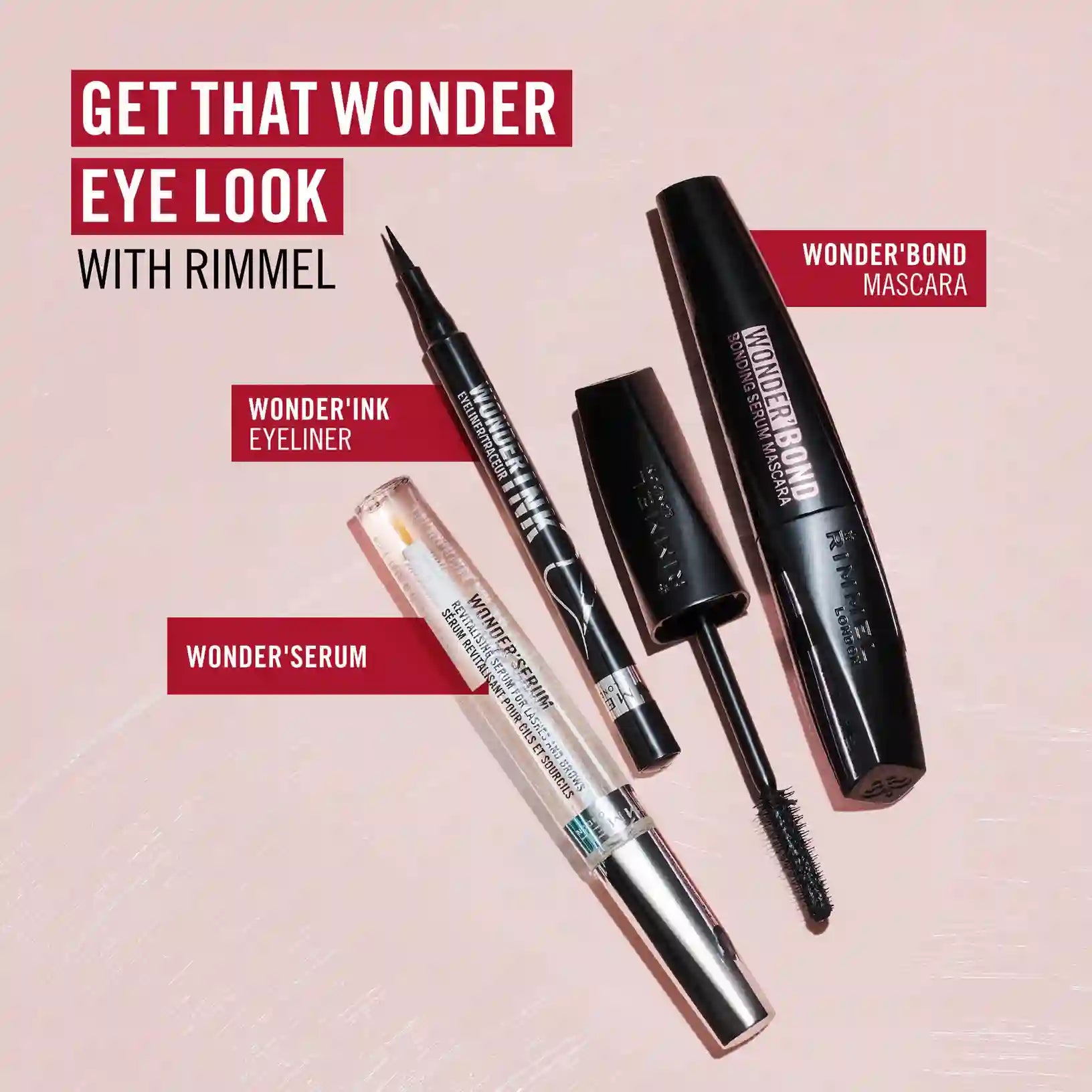 Rimmel London Wonder'Bond Mascara 001 Black – Bonding Serum