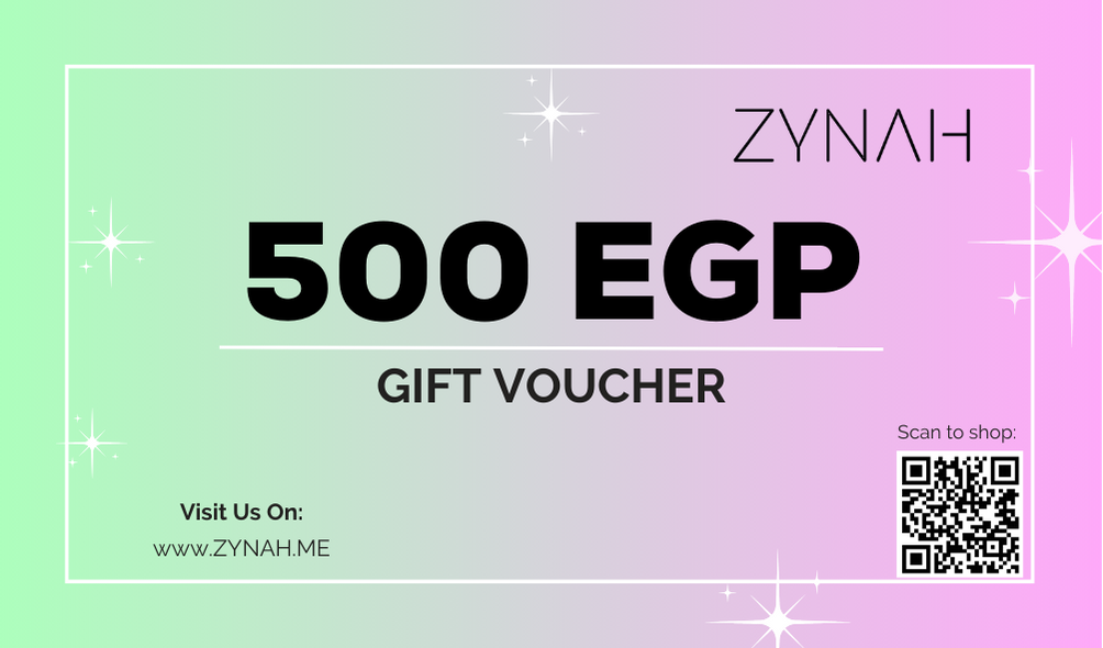 Shop the ZYNAH 500 EGP gift voucher