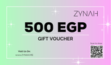 Shop the ZYNAH 500 EGP gift voucher