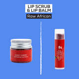 Raw African's Sweet Cherry Lip Balm & Lip Scrub