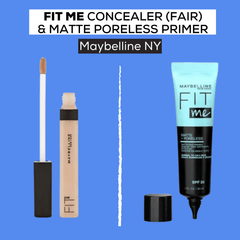 Shop Maybelline's Fit Me Poreless Primer & Concealer (15 Fair) on ZYNAH