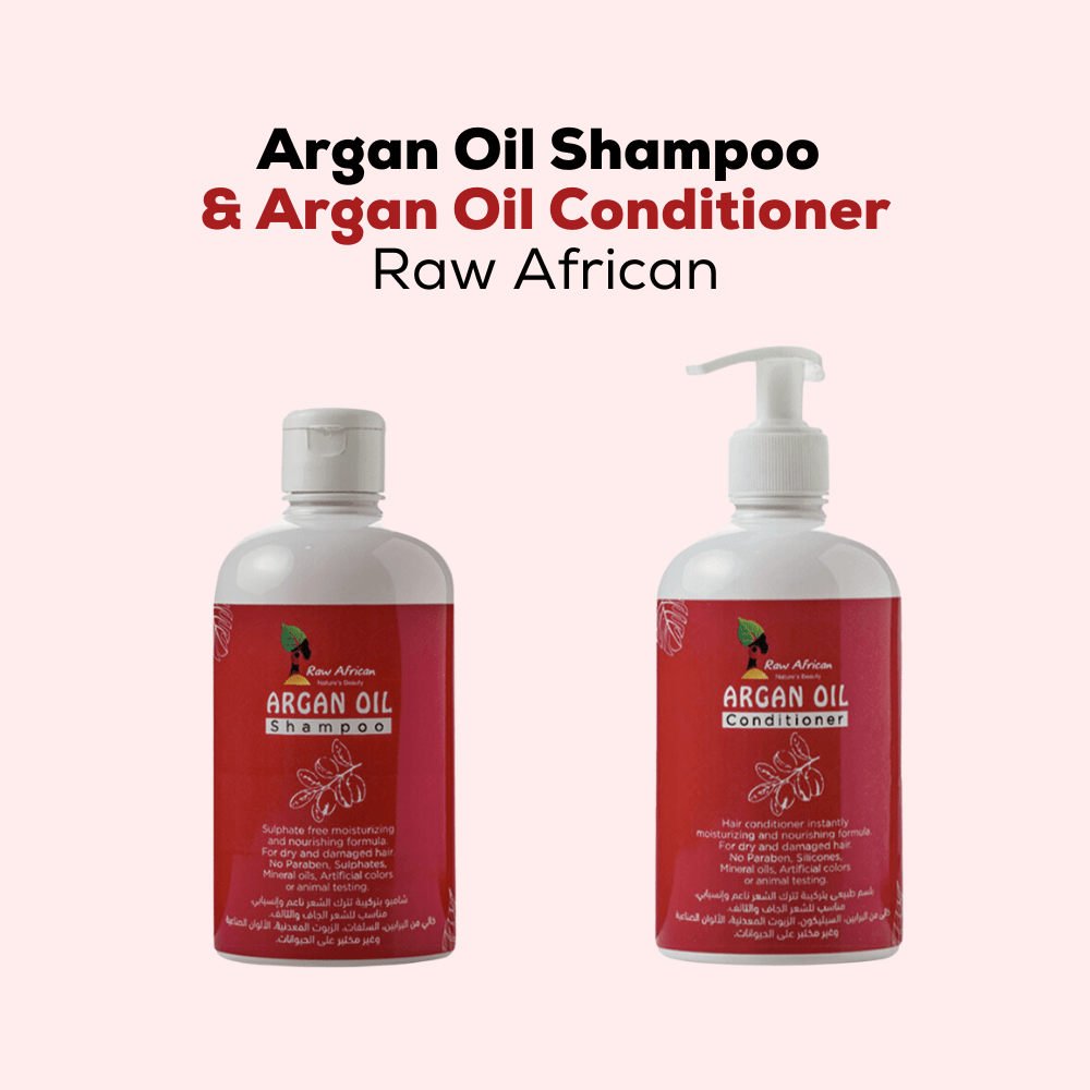 Raw African's Argan Oil Shampoo & Conditioner 500ml