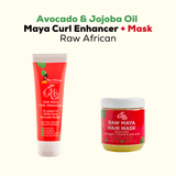 Avocado & Jojoba Oil Maya Curl Enhancer + Mask Raw African on ZYNAH