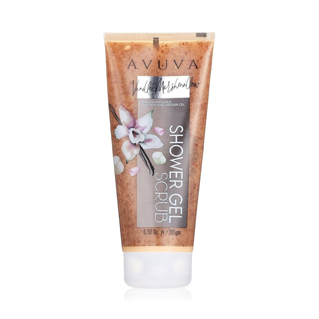 Shop Avuva Vanilla Marshmallow Shower Gel Scrub 185gm On ZYNAH