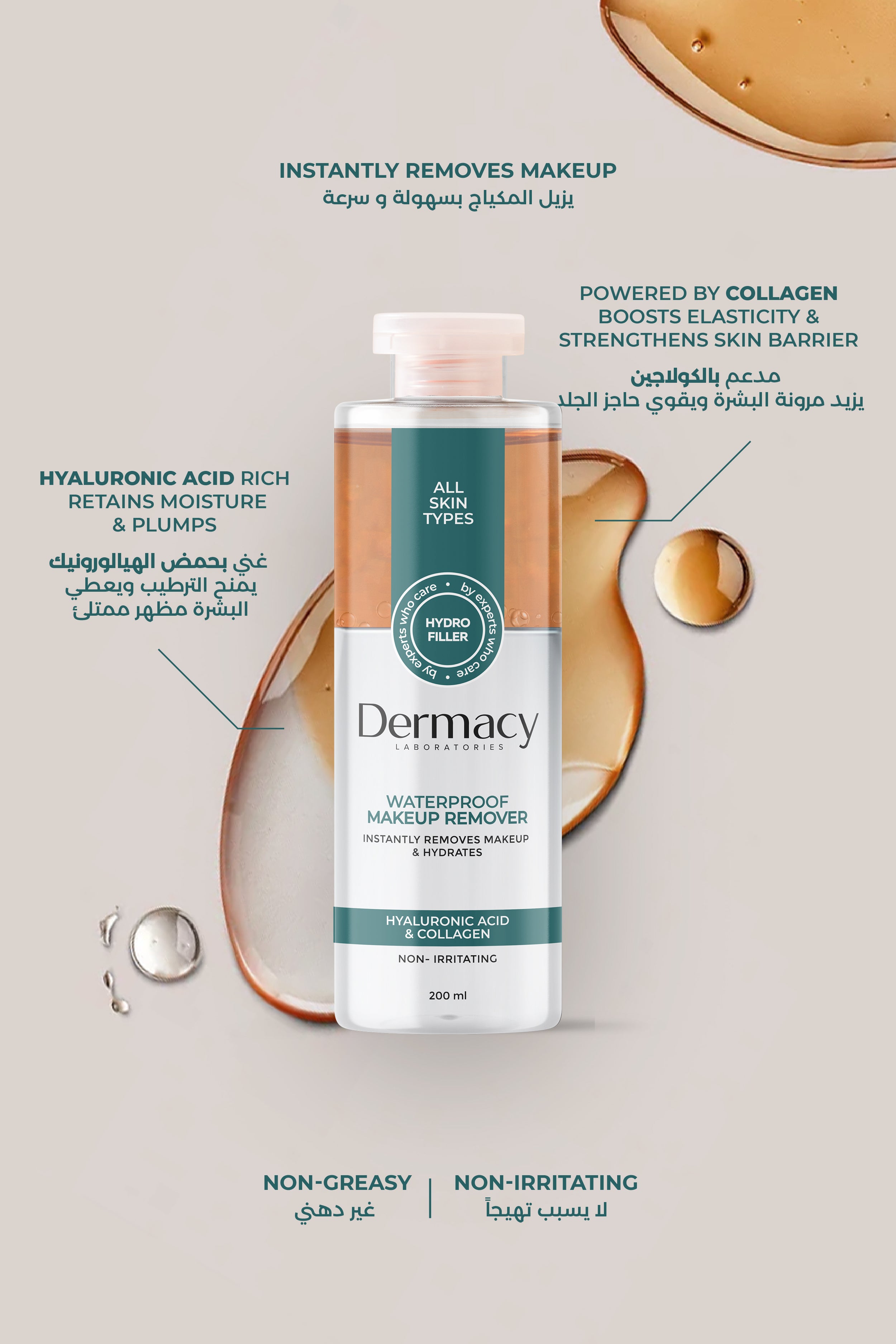 Dermacy Waterproof Make-Up Remover 200ml