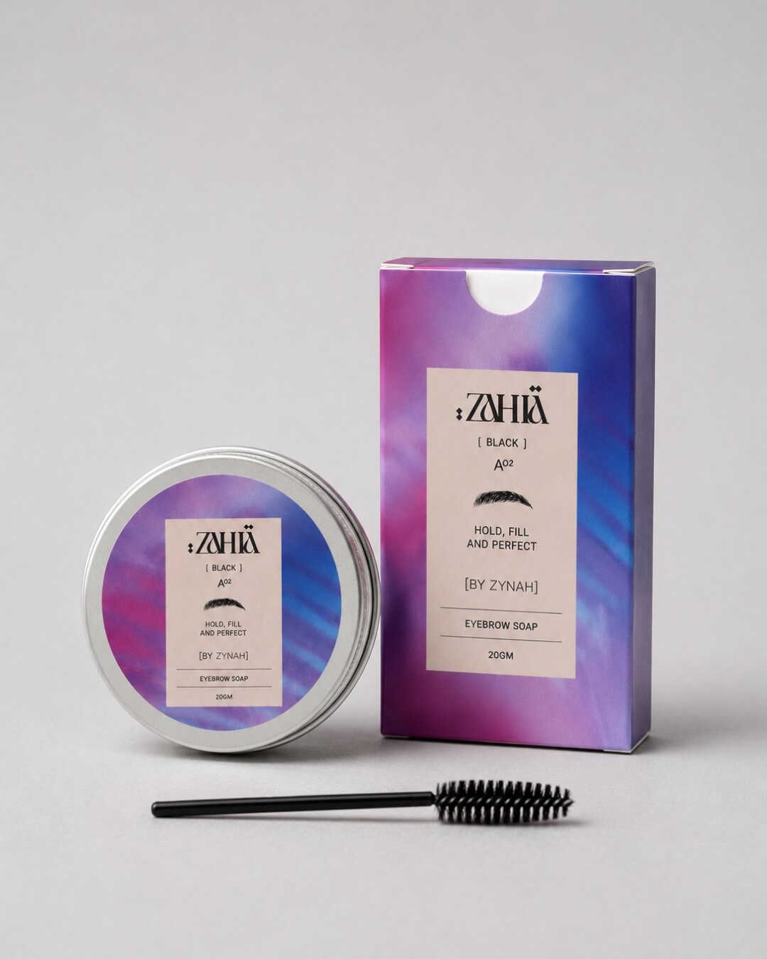 Zahia Black Brow Soap (Define, Hold & Fill) on ZYNAH