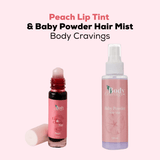 Body Cravings Peach Lip Tint & Baby Powder Hair Mist on ZYNAH