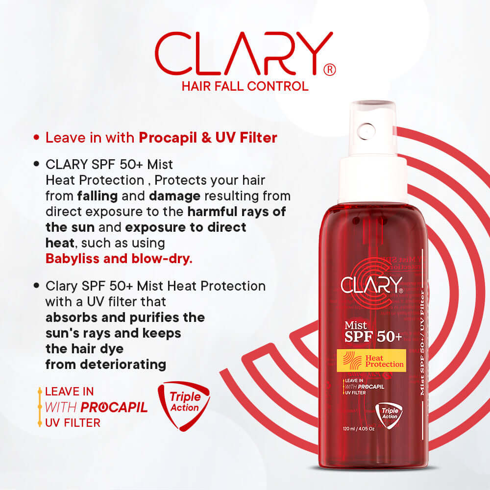 CLARY SPF 50+ Hair Mist for Heat Protection - ZYNAH