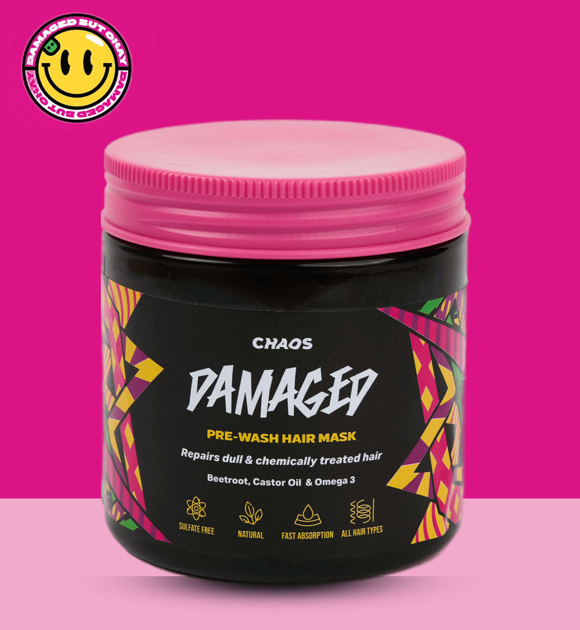 Chaos Damaged Pre-Wash Natural Hair Mask on ZYNAH
