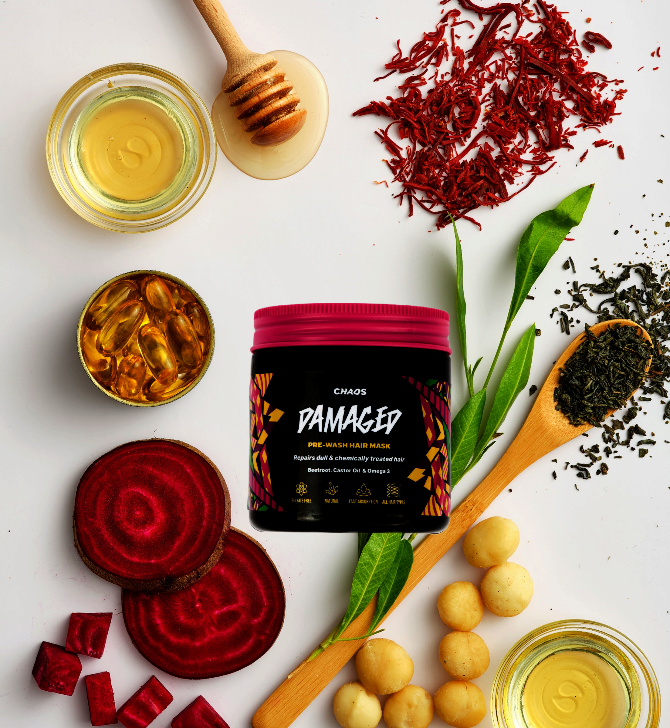 Chaos Damaged Pre-Wash Natural Hair Mask on ZYNAH