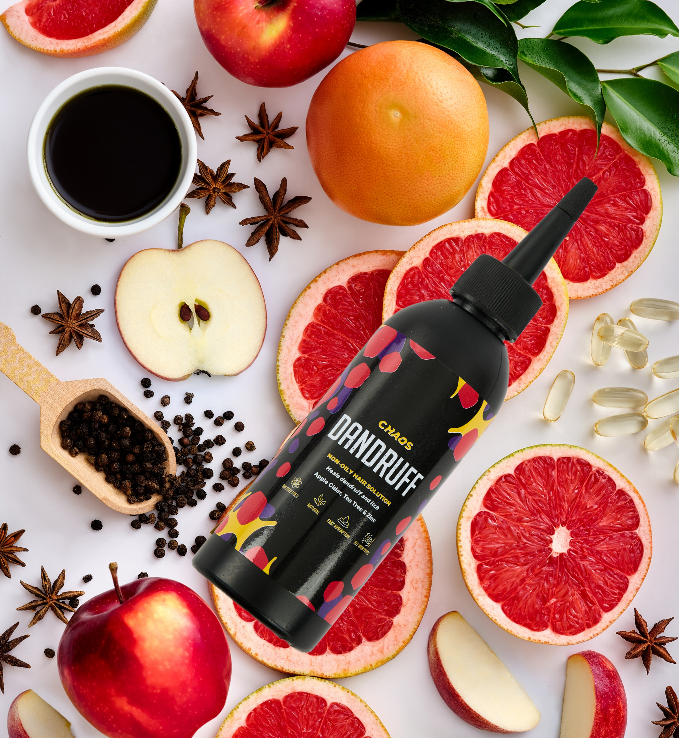 Shop Chaos Dandruff Non-Oily Natural Hair Solution on ZYNAH