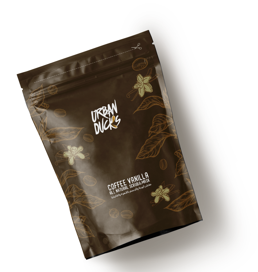 Coffee-vanilla-laying scrub & mask urban ducks ZYNAH