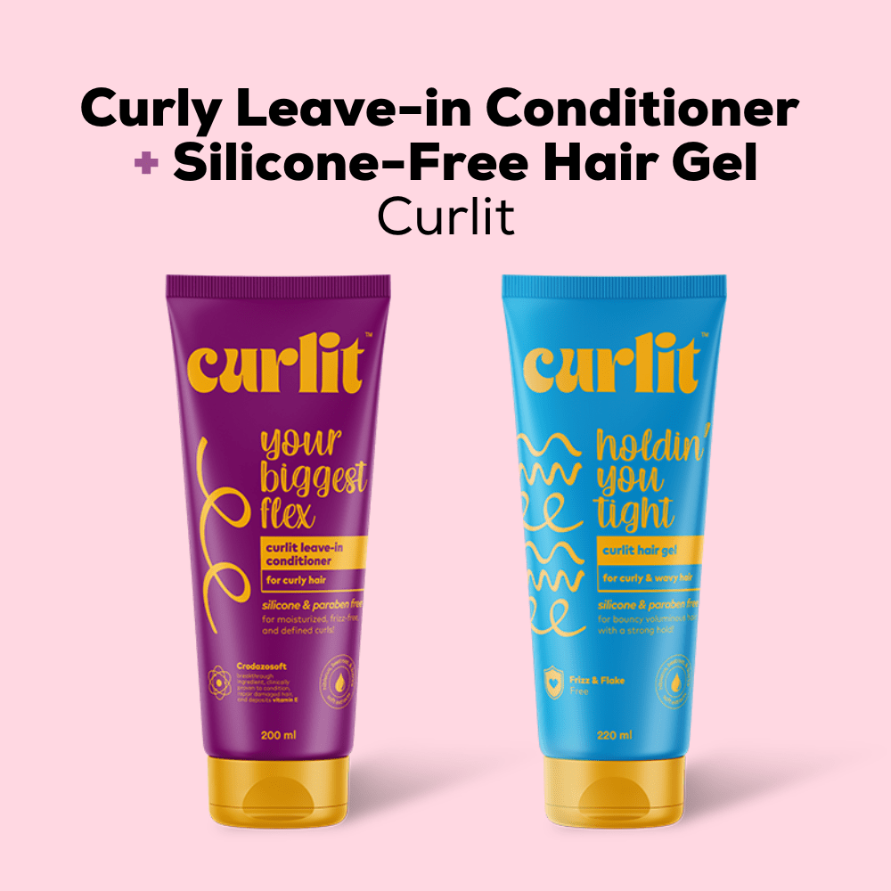 Shop the Curly Leave-in Conditioner & Silicone-Free Gel Kit by Curlit on ZYNAH