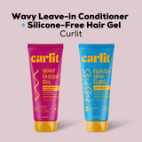 Wavy Leave-in Conditioner & Silicone-Free Gel Kit by Curlit