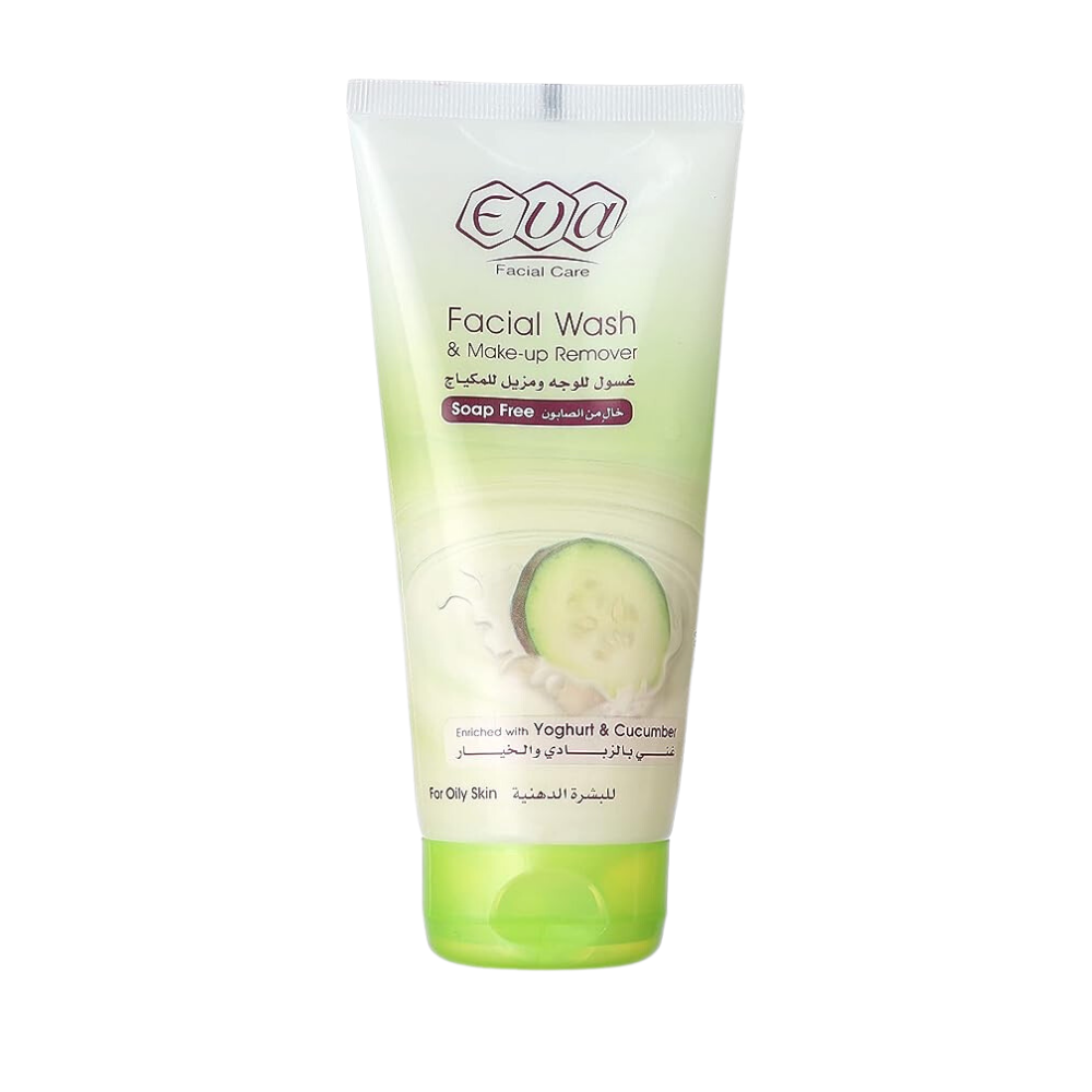 Eva Facial Wash and Make-up Remover Enriched With Yoghurt and Cucumber 150ml-ZYNAH