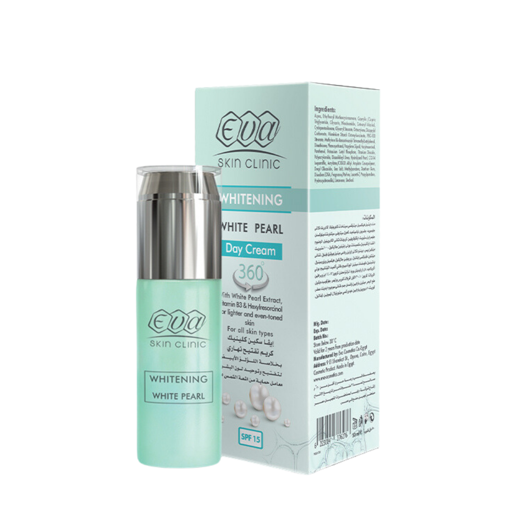 Eva Skin Clinic White Pearl Day Cream  SPF15 - 50 ml-zynah