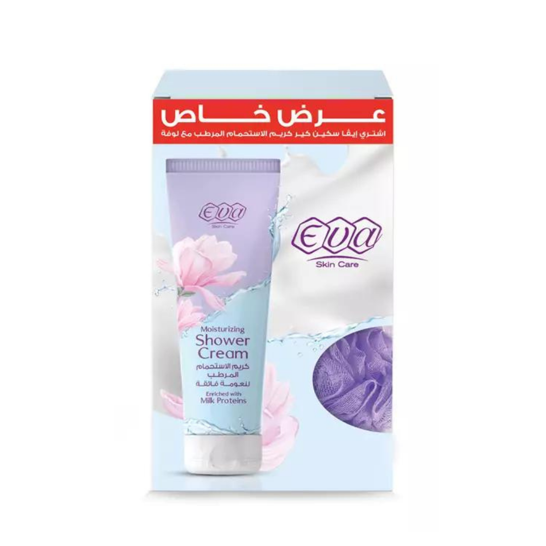 Eva Skin care Shower Cream 250 ml + FREE Loofa -zynah