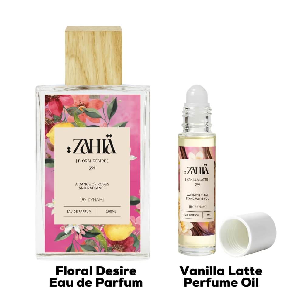Zahia Floral Desire + Vanilla Latte Bundle (Limited Time) shop on zynah