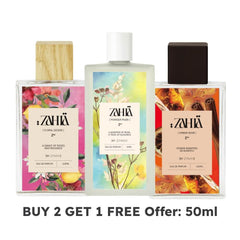 Zahia Floral Desire + Powder Musk + Amber Noir Perfumes (50ml)