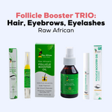 Shop Raw African's Follicle Booster Eyelash, Eyebrows & Hair Bundle - ZYNAH