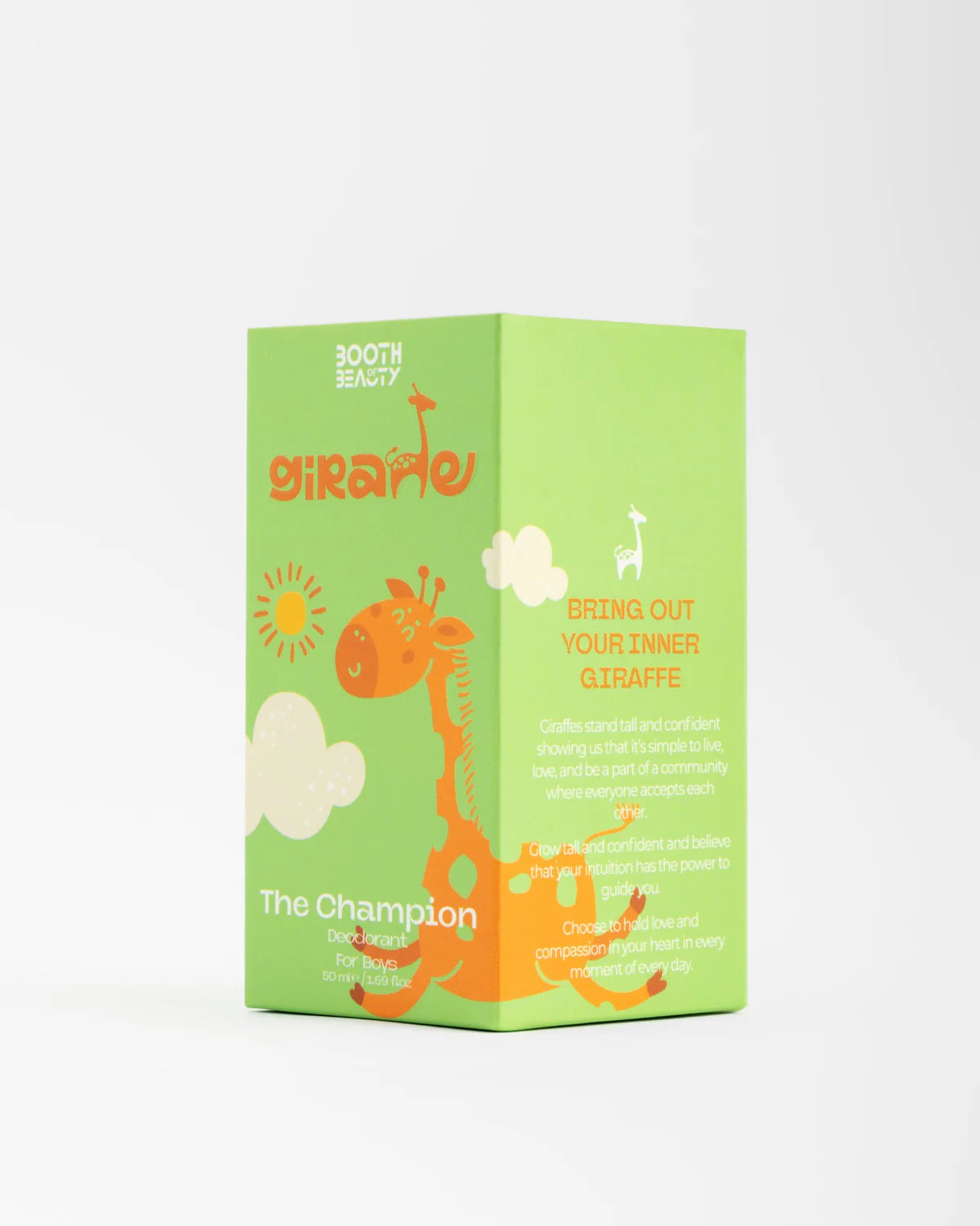 Giraffe the champion deodorant..